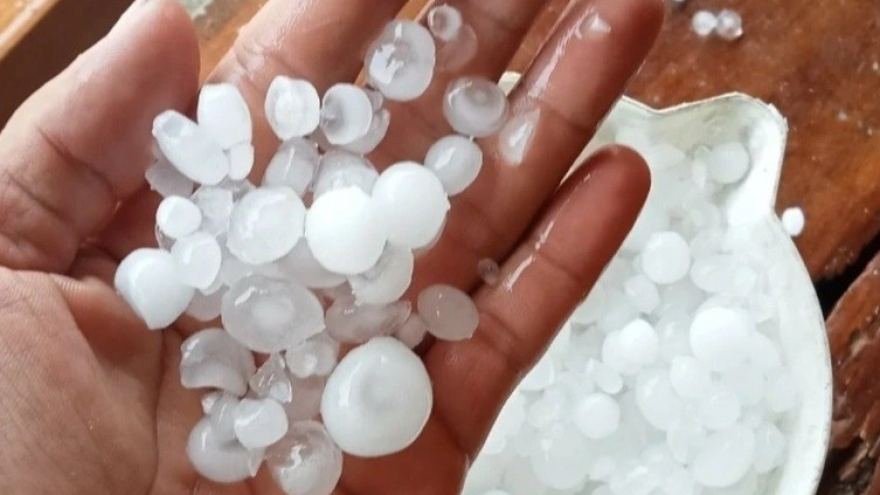 Unusual spell of hailstones strikes Quang Nam amidst dry season