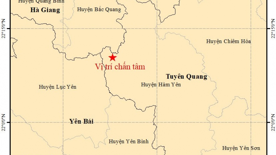 4.0 magnitude quake jolts northern Tuyen Quang province