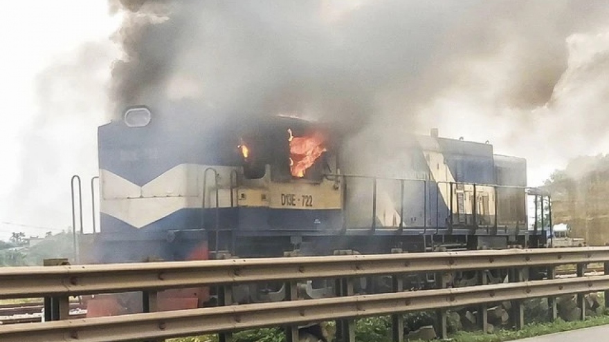 Freight train catches fire, no injuries reported