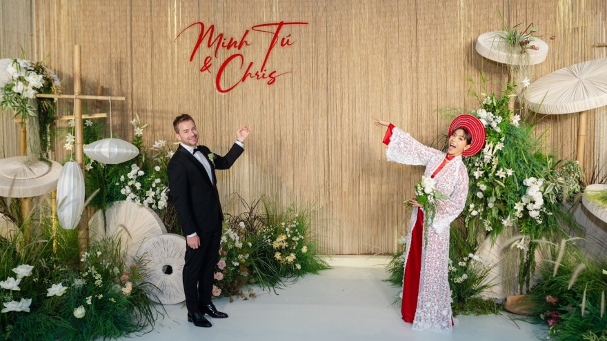 Chuyện showbiz: Đám cưới của siêu mẫu Minh Tú với chồng ngoại quốc