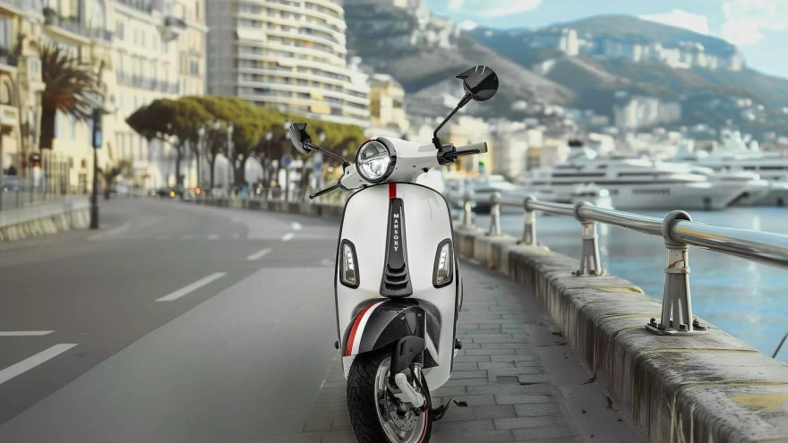 Chi tiết Vespa Elettrica phiên bản độ Mansory, sản xuất giới hạn 99 chiếc