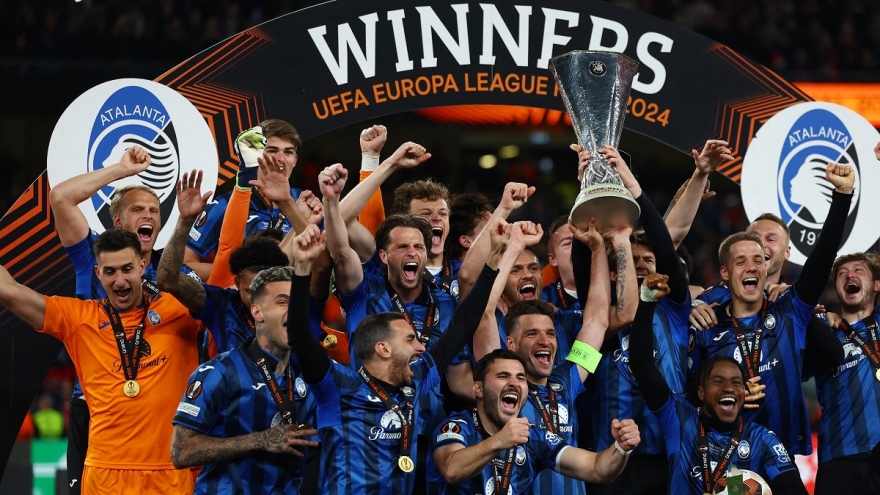 Atalanta đăng quang chức vô địch Cúp C2 châu Âu khi thắng thuyết phục Leverkusen