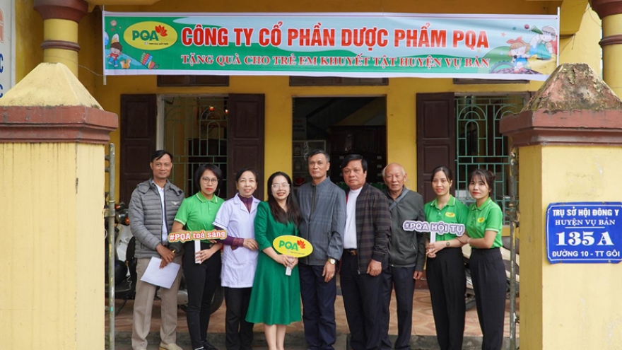 Dược phẩm PQA lan tỏa yêu thương từ các hoạt động thiện nguyện