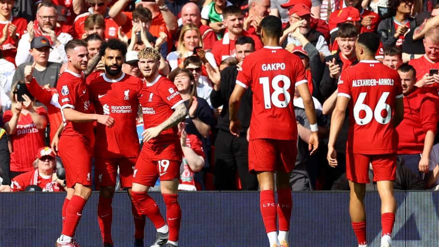 Trực tiếp Liverpool 1 - 0 Tottenham: Salah mở tỷ số
