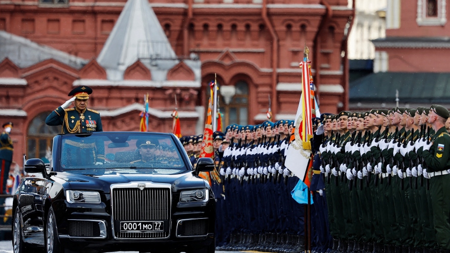 Toàn cảnh lễ duyệt binh kỷ niệm 79 năm Ngày chiến thắng phát xít tại Moscow, Nga