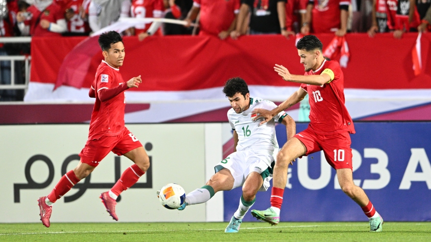 TRỰC TIẾP U23 Iraq 2-1 U23 Indonesia: Rượt đuổi tỉ số ở hiệp phụ?