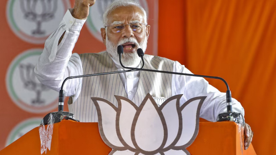 Thủ tướng Ấn Độ Modi tổ chức 6 cuộc vận động tranh cử tại quê nhà