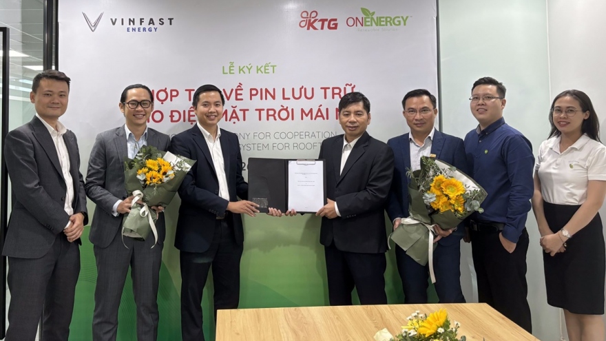 VinFast và ON Energy hợp tác sử dụng pin lưu trữ cho điện mặt trời mái nhà