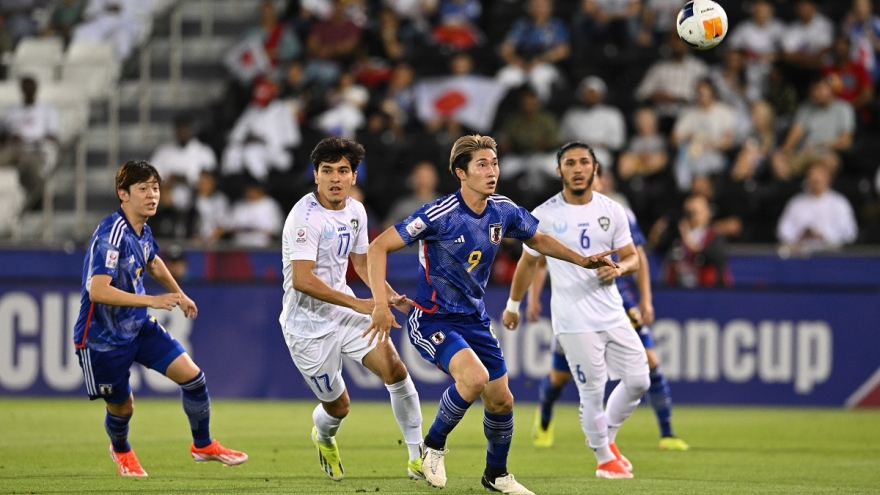 Trực tiếp U23 Nhật Bản 1-0 U23 Uzbekistan: Bàn thắng phút bù giờ