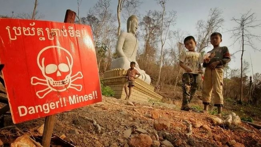Số ca thương vong vì bom mìn tại Campuchia tăng mạnh trong 4 tháng đầu năm
