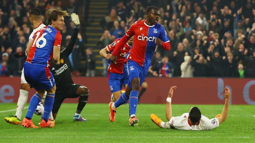 Kết quả Ngoại hạng Anh: MU thảm bại trước Crystal Palace