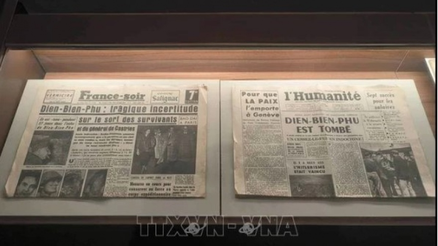 70-year-old French newspaper copies on Dien Bien Phu Victory exhibited