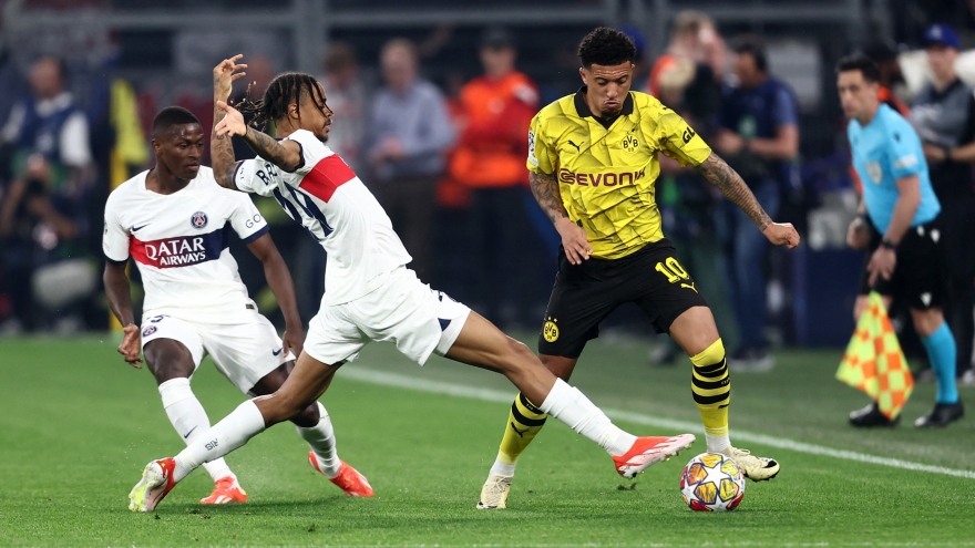 TRỰC TIẾP Dortmund 0-0 PSG: Dembele uy hiếp khung thành đội bóng cũ