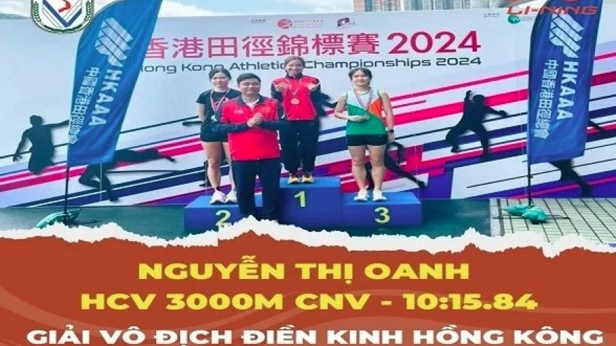 Vietnam wins three gold medals at Hong Kong Athletics Championship