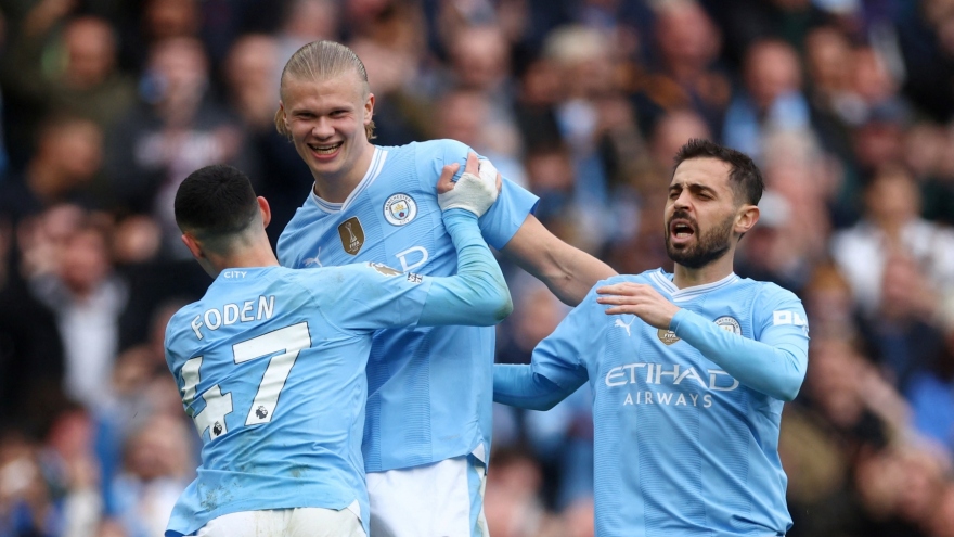 Kết quả Ngoại hạng Anh 5/5: Haaland ghi 4 bàn giúp Man City hủy diệt Wolves