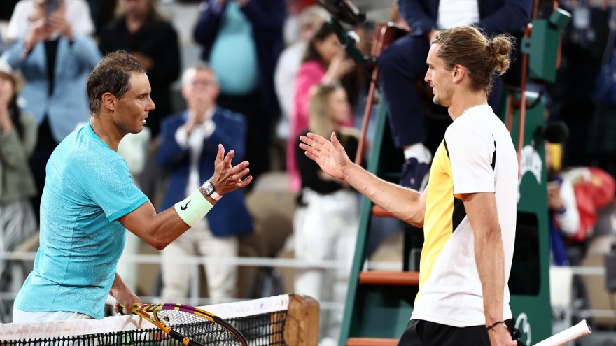 Rafael Nadal thua Zverev ở ''chung kết sớm'', dừng bước tại vòng 1 Roland Garros