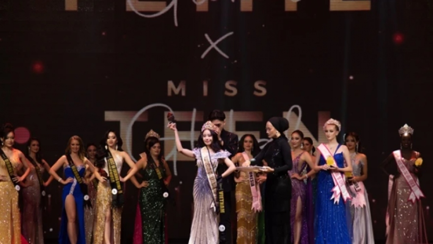 Vietnamese beauty crowned Miss Petite Global Asia 2024