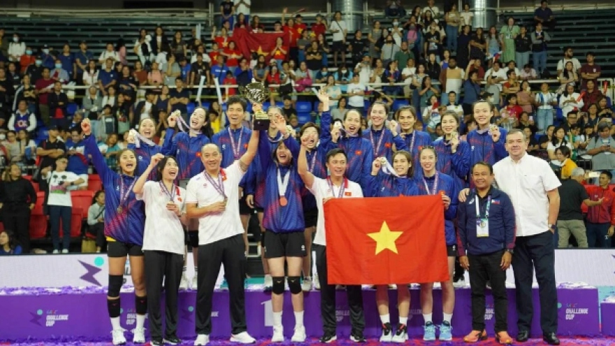 Vietnamese women's volleyball team climb up world rankings