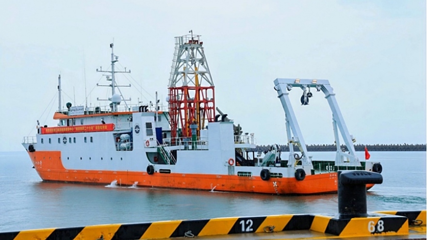 Trung Quốc chính thức sử dụng tàu khảo sát địa chất đảo tổng hợp đầu tiên