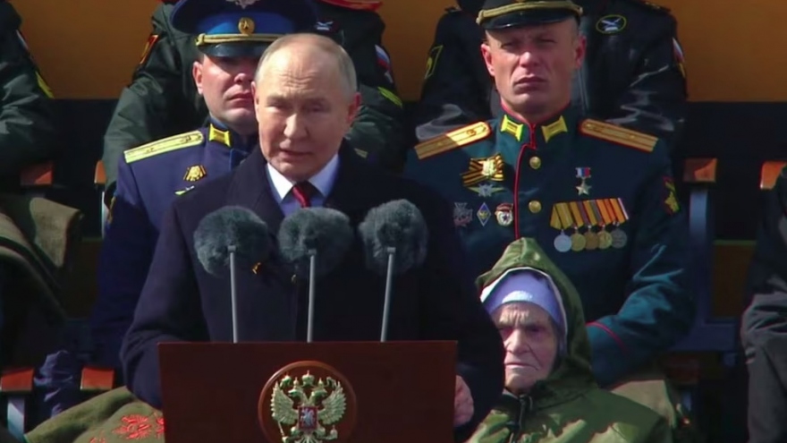 Những nét chính trong bài phát biểu 8 phút của ông Putin nhần Ngày Chiến thắng