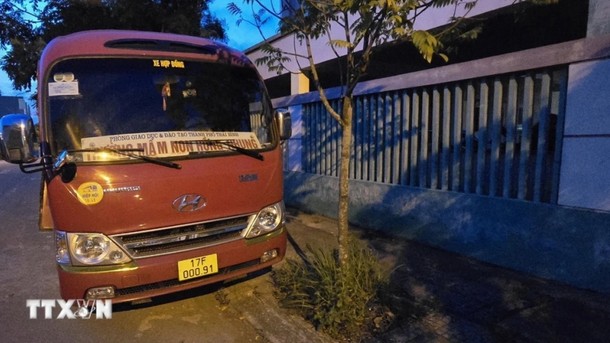 Hiện trường vụ trẻ mầm non tử vong do bị bỏ quên trên xe ô tô ở Thái Bình