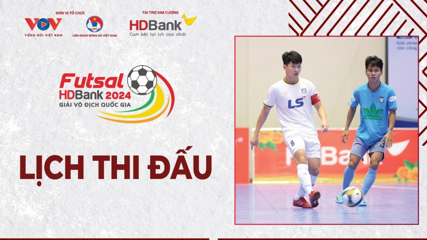 Lịch thi đấu giải Futsal HDBank VĐQG 2024 hôm nay 11/6