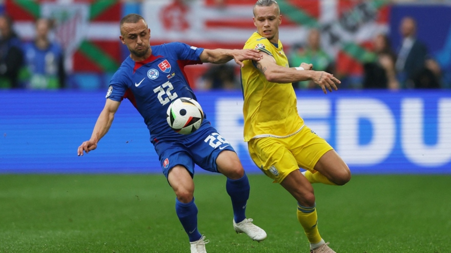 Kết quả bảng E EURO 2024 tối 21/6: Ukraine ngược dòng ngoạn mục trước Slovakia