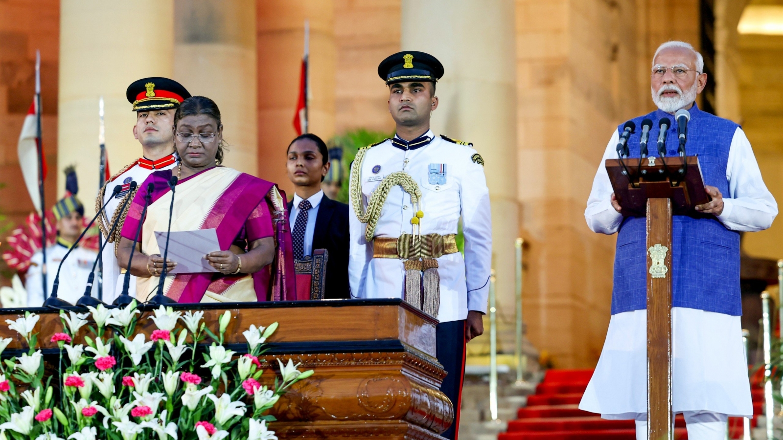 Thủ tướng Ấn Độ Narendra Modi tuyên thệ nhậm chức nhiệm kỳ thứ 3