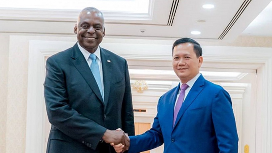 Bộ trưởng Quốc phòng Mỹ Austin thăm Campuchia