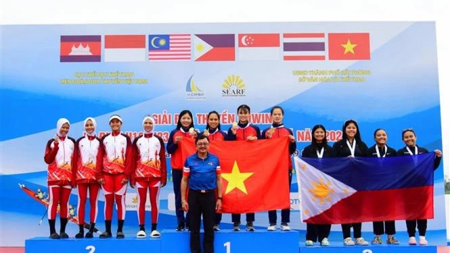 Vietnam wins 12 medals at Southeast Asia rowing, canoeing championships