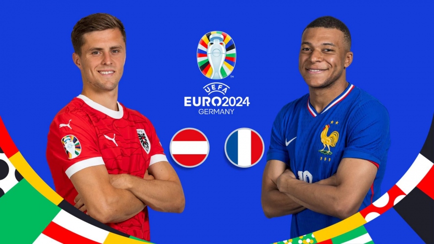 Trực tiếp Áo vs Pháp: Ứng viên vô địch xuất trận ở EURO 2024