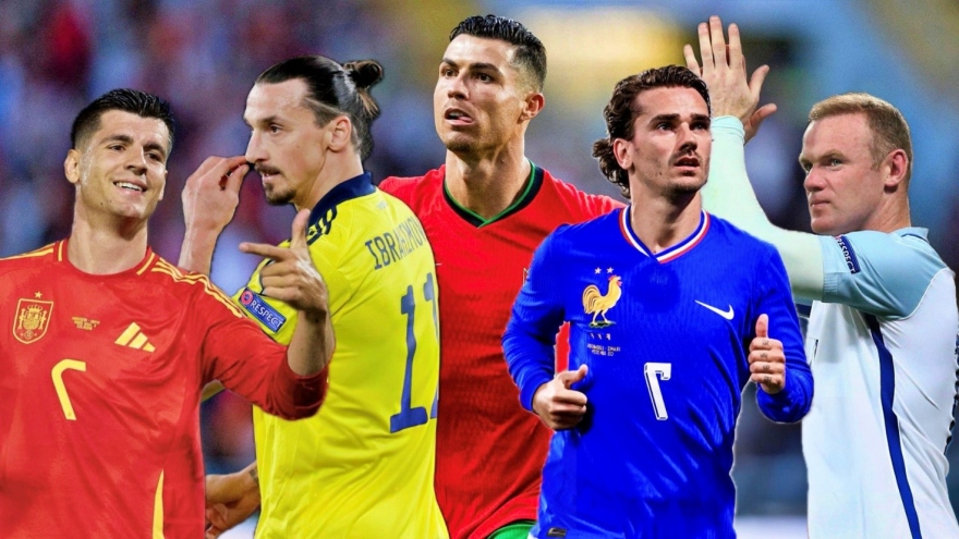 Những cây săn bàn xuất sắc nhất lịch sử EURO: Ronaldo không có đối thủ