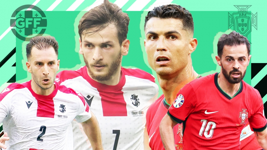 Trực tiếp Georgia - Bồ Đào Nha: Chờ đợi Cristiano Ronaldo ghi bàn