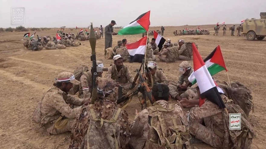 Houthi tuyên bố phối hợp với nhóm vũ trang Iraq tấn công vào Israel