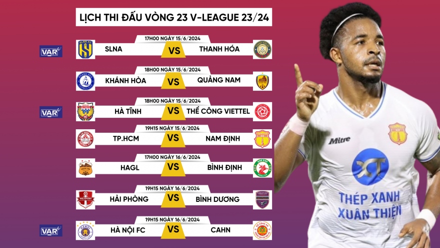 Lịch thi đấu và trực tiếp V-League 2023/2024 hôm nay 16/6