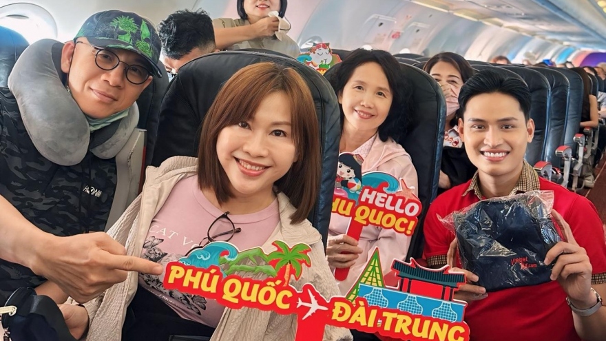 Vietjet khai trương đường bay giữa Đài Trung (Đài Loan, Trung Quốc) và Phú Quốc