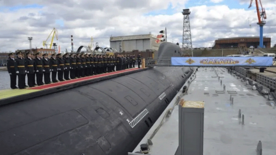 Tàu ngầm hạt nhân Kazan của Nga cập cảng La Habana - Cuba