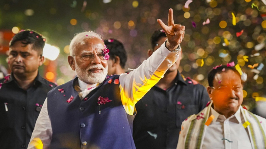 Các nước chúc mừng Thủ tướng Ấn Độ Narendra Modi đắc cử nhiệm kỳ 3