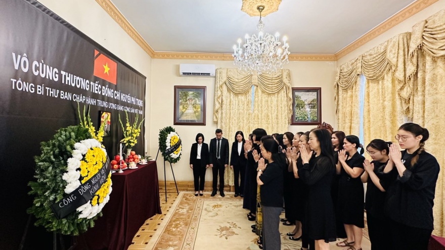 ĐSQ Việt Nam tại Hungary tổ chức lễ viếng và mở sổ tang Tổng Bí thư Nguyễn Phú Trọng