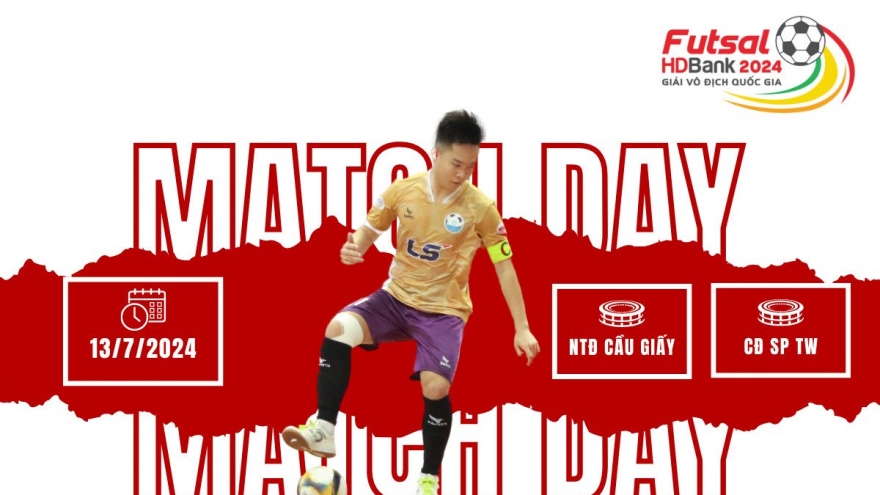 Lịch thi đấu và trực tiếp giải Futsal HDBank VĐQG 2024 hôm nay 13/7