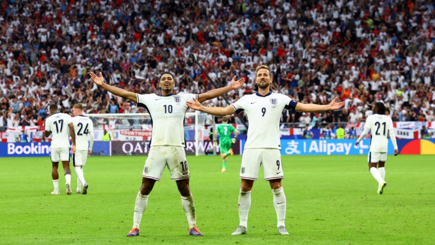 Kết quả vòng 1/8 EURO 2024 rạng sáng 1/7: Anh ngược dòng khó tin trước Slovakia