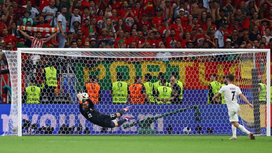 “Người nhện” Costa đẩy 3 quả sút luân lưu, Bồ Đào Nha vào tứ kết EURO 2024