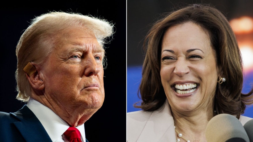 Hai tuần trước bầu cử Mỹ: Ông Trump và bà Harris cùng tăng tốc