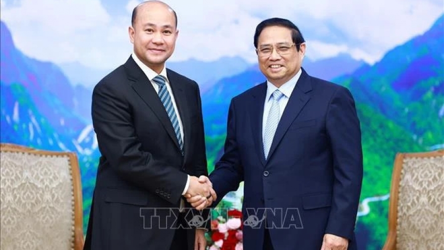PM receives mass movement official of Cambodian People's Party