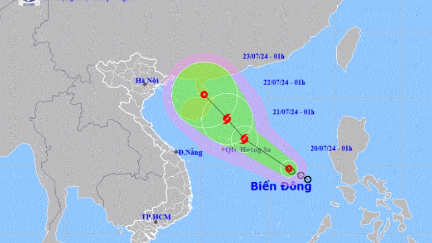 Áp thấp nhiệt đới trên Biển Đông có thể mạnh thành bão