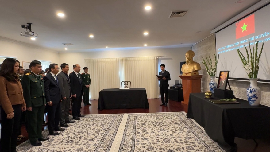 Đại sứ quán Việt Nam tại Australia tổ chức lễ viếng Tổng Bí thư Nguyễn Phú Trọng