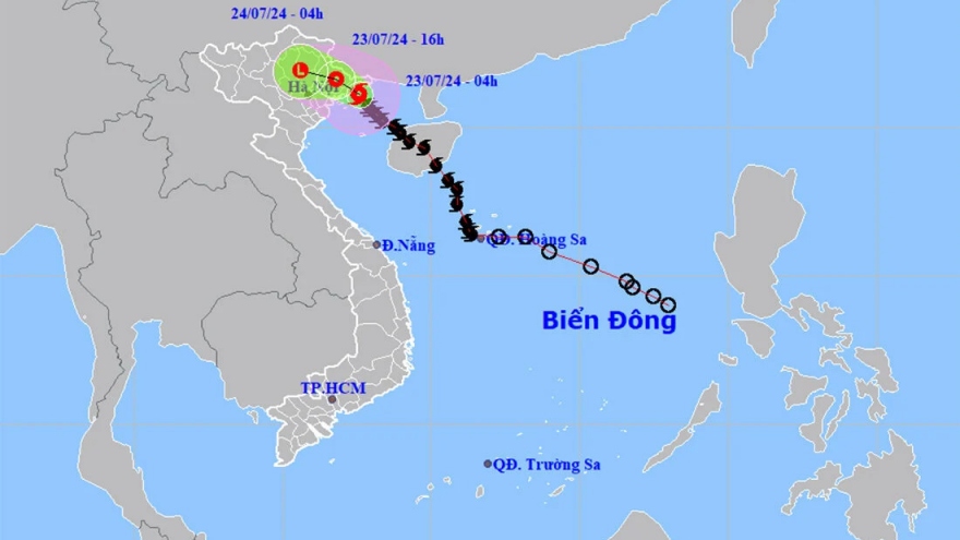 Bão số 2 đi vào ven biển Quảng Ninh - Hải Phòng, miền Bắc mưa xối xả