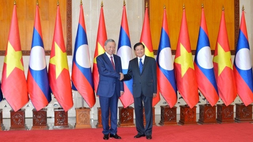 Chủ tịch nước Tô Lâm hội đàm với Tổng Bí thư, Chủ tịch nước Lào