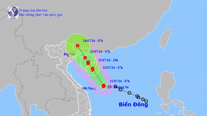 Áp thấp nhiệt đới đã mạnh lên thành bão số 2