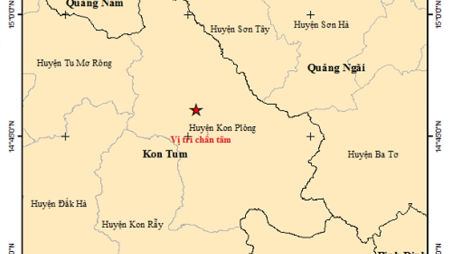 Ngày 31/7, Kon Tum lại xảy ra 9 trận động đất